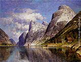 Utsyn Mot En Vestlandsfjord by Adelsteen Normann